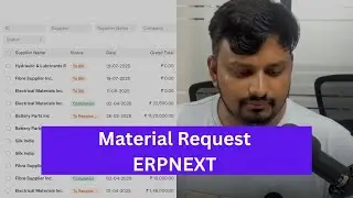 Material Request in ERPNext | Step by Step