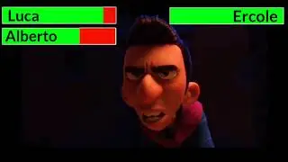 Luca (2021) Street Fight with healthbars