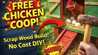 How I Built an EASY Chicken Coop with Pallet Wood, Budget Friendly. 