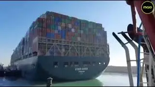suez canal | huge Container ship finally mooves | ever given