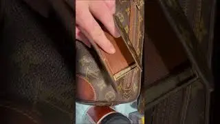 Damaged Louis Vuitton key pouch into a micro emotional support purse. #MiniLV #LVGlowUp #lvset