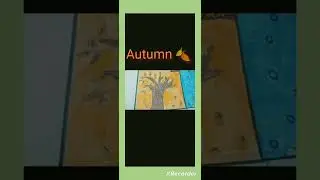 How to Draw a Four Seasons ☀️🌷🍂❄ #fourseasons #shorts