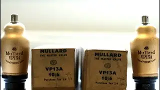 Two Mullard VP13A Variable MU Amplifier Pentode Vacuum Tubes #UnboxingVintageElectronicComponents