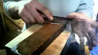 How to Sharpen knives on an oil stone ML Knives Part 2