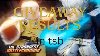 GIVEAWAY RESULTS TSB