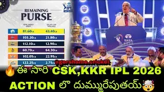 2026 ipl auction all team's remaining ammount #iplaction #ipl2026 #ipl #csk #kkr #cricketvideo #msd
