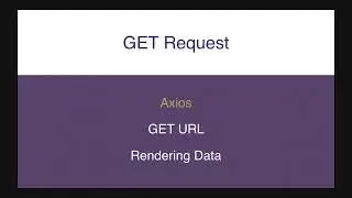 GET Request in #React JS | Axios