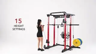 MAJOR LUTIE Power Cage, PLM03 1400 lbs Multi-Function Power Rack with A