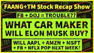FAANG + MSFT + Tesla Stock Analysis - What Car Maker Will Tesla Buy? Is FB In Trouble With The DOJ?
