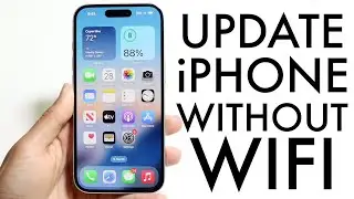 How To Update iPhone Without WIFI! (2024)
