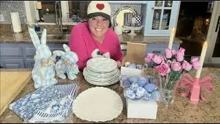 Valentine&rsquo;s to Lunar New Year Transition + Easter Decor Unboxing | Blue & White Home Styling Ideas