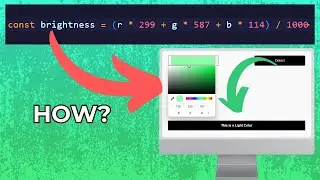 JavaScript for Beginners: Detect Color Brightness Like a Pro!
