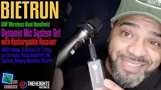 Bietrun UHF Wireless Dynamic Mic System Set 🎤 : LGTV Review