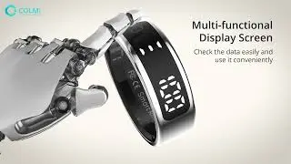 COLMI R12 Smart Ring with Display Screen and Touch, Health Manager,