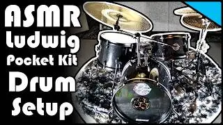ASMR | Ludwig Pocket Kit Setup | Drum Tech POV