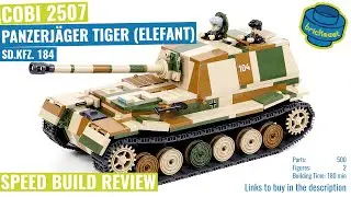 COBI 2507 SD.KFZ. 184 Panzerj&auml;ger Tiger (Elefant) - Speed Build Review
