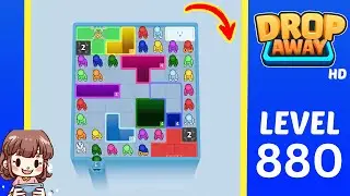 Drop Away Level 880 Solution Walkthrough