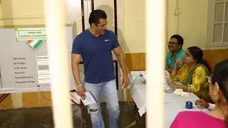INSIDE VIDEO Dabangg Salman Khan Casts His Vote In Bandra