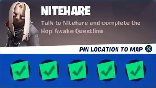 All Nitehare Punchcard Quest Challenges Guide in Fortnite - Complete Nitehare Hop Awake Quests