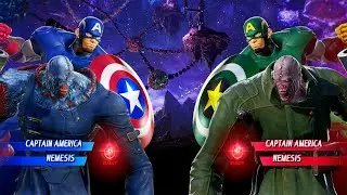Captain America & Nemesis VS Capt America & Nemesis (Very Hard) - Marvel vs Capcom | 4K UHD Gameplay