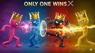Stickman Party Tournament: Only One Wins the Final Battle ⚔️