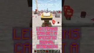 LECTERNS can give you SPECIFIC SIGNAL STRENGTH EASILY! | Redstone with PsiVolt #minecraft #redstone