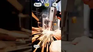 Real vs Ai 👍 Electric laser marking machine 👍 Which one is better #machine #fyp #shorts #vs 12
