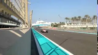 Rio Haryanto in Manor F1 Team Car Abu Dhabi 
