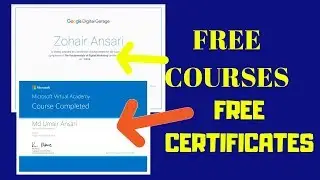 Free Google & Microsoft Online Courses With FREE Printable Certificate of Completion In India
