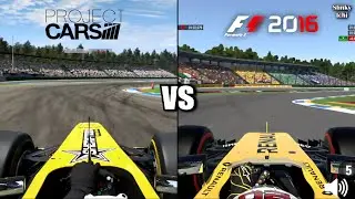 F1 2016 vs Project CARS - Hockenheim - Graphics and Sound Gameplay