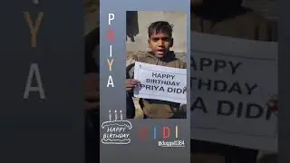 happy birthday Priya didi 🎂 #youtubeshorts #shorts #birthday
