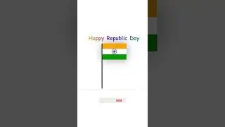 Happy Republic Day | Indian Flag Using HTML & CSS #shorts #shortvideo  #html #coding