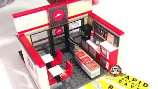 The WORLD FAMOUS LEGO PIZZA HUT with TONS OF DETAIL! LOOKS REAL!