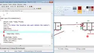 delete a node in specific position in doubly linked list