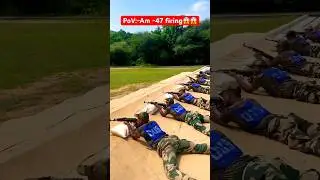 Real Army POV 🔥| AK-47 Live Firing Training 💥 | Ground Reality of Soldier Life | #shorts #jaihind