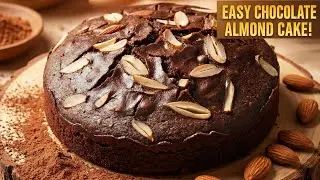 Easy Almond Cake 🎂| 1 कप मैदा से बनाए केक | Eggless | Withoutovan #chocolatecake