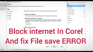 How to Block Internet For Corel in All Versions
