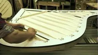 Manufacturing of Bechstein Pianos 3/12 - The soundboard