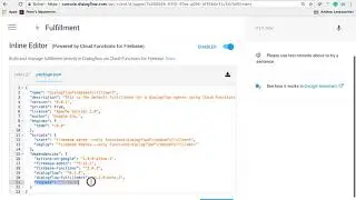Dialogflow Chatbot - How to Trigger a Slack Message via Webhook from your Firebase Function