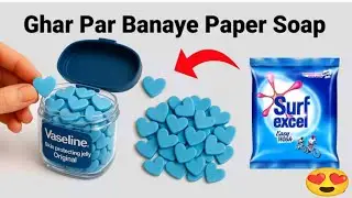 Homemade paper shop making kit/homemade paper soap/how to make paper soap/paper soap making/#soap 