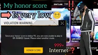 My honor score is very low 🚫 [ free fire 🔥] clash squad ⚠️ gameplay🎮 #free fire #garenafreefire 