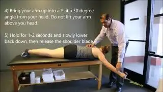 Prone Y's Exercise