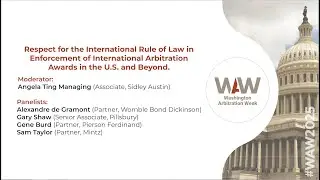 Respect for the International Rule of Lawin Enforcement of International Arbitration Awards