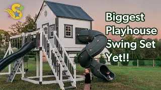 Massive Playhouse Built for All Ages | Supernova Swing Set Tour