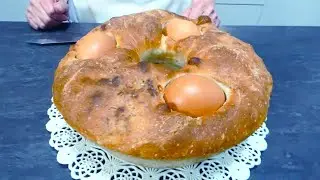Casatiello Salsiccia e Formaggio 😍 Per una Pasqua ancora più deliziosa