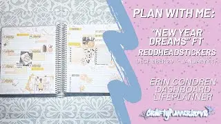 Plan with Me: “New Year Dreams” (Dec 29- Jan 4) // Erin Condren Dashboard 2026 Social Media Planner