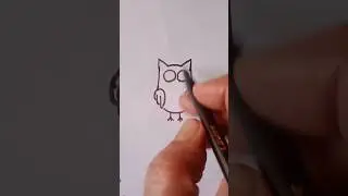 # shorts # A Cartoon Owl # Youtube Video # Cartoon Drawings
