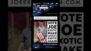 Vote Joe Exotic- the Tiger King- for President of the United States of America #fixthisshit #usa