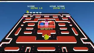 JavaFX Ms. Pac-Man (Tengen): Playing in 2D and 3D
