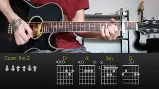WILLOW, Avril Lavigne - GROW ft. Travis Barker | Easy Guitar Lesson Tutorial with Chords and Rhythm